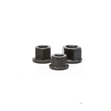8.8 grade carbon steel hex flange nut DIN6923 Black